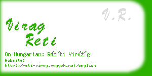 virag reti business card